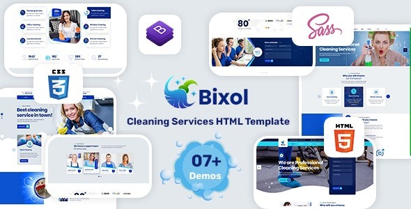 Bixol – Cleaning Services HTML Template – 33842466