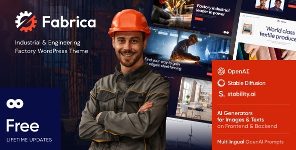 Fabrica – Industrial & Engineering Factory Theme – 45195718