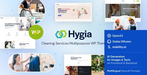 Hygia – Cleaning Services Multipurpose WordPress Theme – 43793921