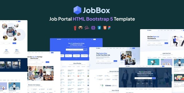 JobBox – Job Portal + Admin HTML Bootstrap 5 Template – 39217891