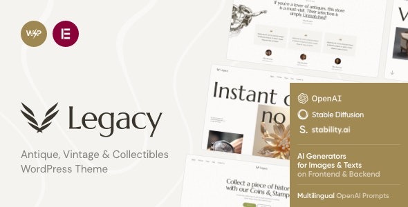 Legacy – Antique, Vintage & Collectibles WordPress Theme – 48090591