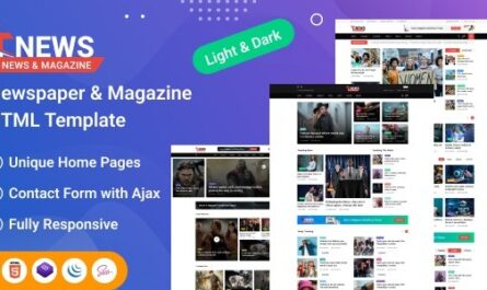 Magazine HTML Template