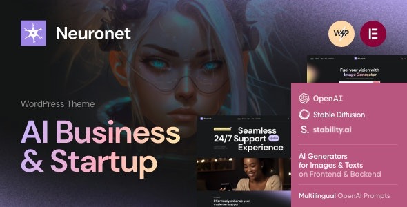 Neuronet v1.0 – AI Business & Startup WordPress Theme – 47642664