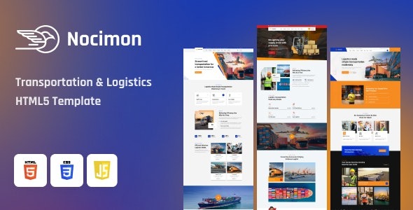 Nocimon – Transportation & Logistics HTML Template – 49235437