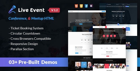 Live Event – Conference & Meetup HTML Template – 20240047