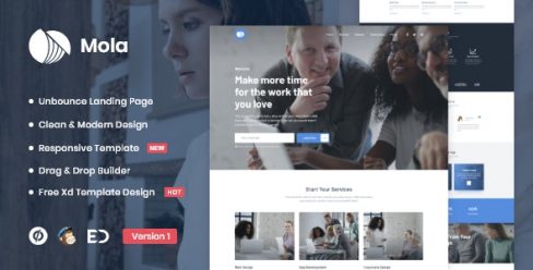 Mola – MultiPurpose Unbounce Landing Page Template – 29554679