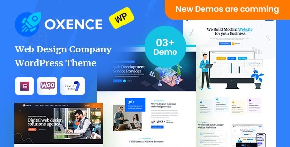 Oxence – Web Design Agency Elementor WordPress Theme – 40285505