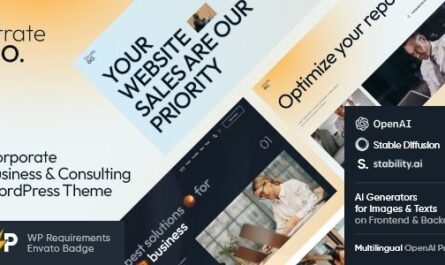 Corporate Business & Consulting WordPress Theme