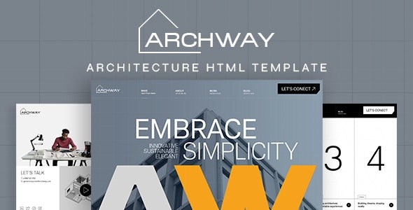 Archway – Architecture & Construction HTML template – 48753504