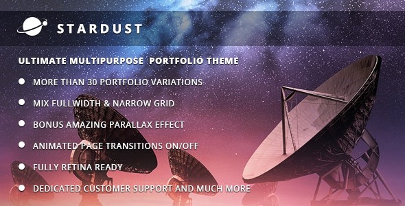 Stardust – Multi-Purpose Portfolio WordPress Theme – 5254356