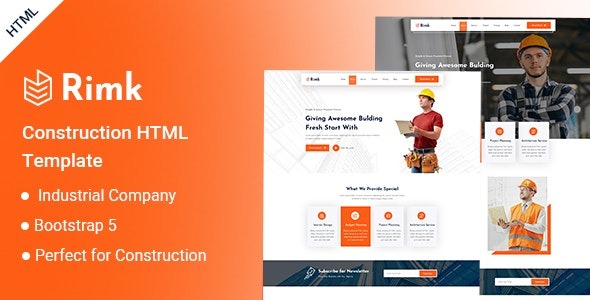 Rimk- Construction HTML Template – 33055492