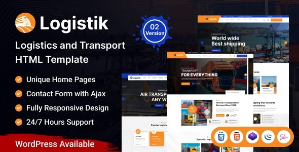 Logistik – Transport & Logistics HTML Template – 45899301