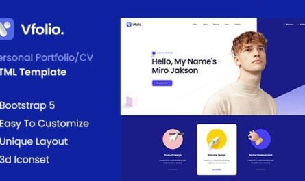Personal Portfolio/CV HTML Template