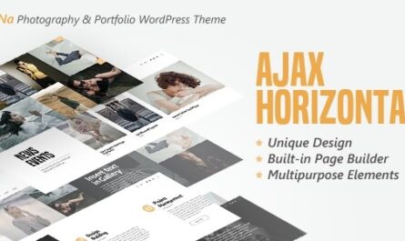 Photography & Portfolio WordPress Theme
