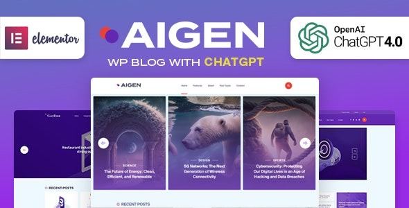 Aigen – AI Inspired WordPress Blog Theme – 45623753