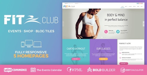 Fitness Club – Health & Gym WordPress Theme – 18718676