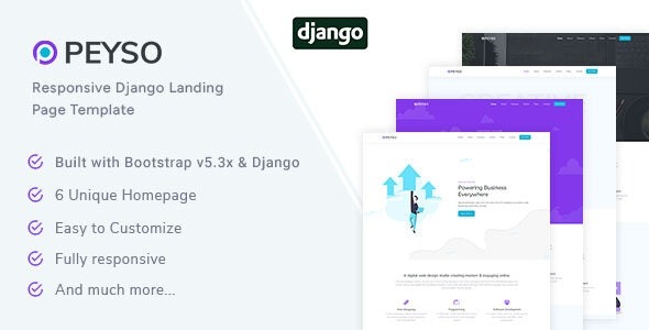 Peyso- Django Landing Page Template – 46581847