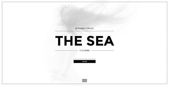 The Sea || Responsive Coming Soon Page – 10595702