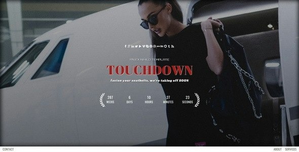 Touchdown || Responsive Coming Soon Page – 4660002