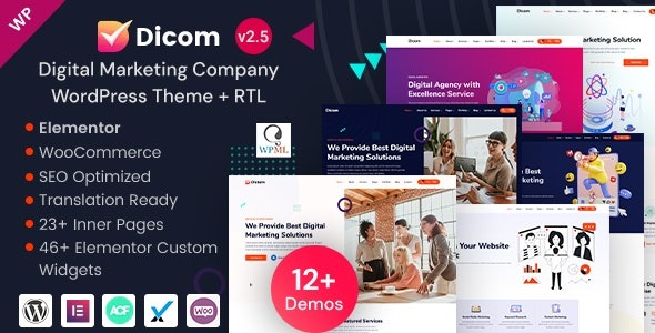 Dicom – IT Startup & SEO Marketing Services WordPress Theme – 28101776