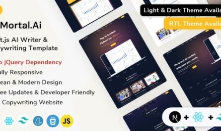 React Next.js AI Writer & Copywriting Template
