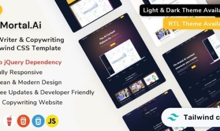 AI Writer & Copywriting Tailwind CSS Template