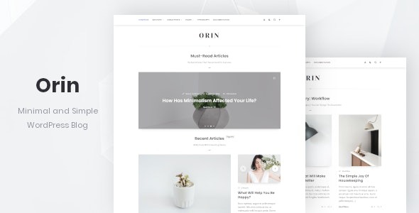 Orin – Minimal Blog For WordPress – 33650112