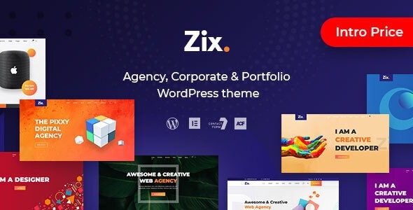 Zix – Digital Agency & MultiPurpose WordPress Theme – 25565367