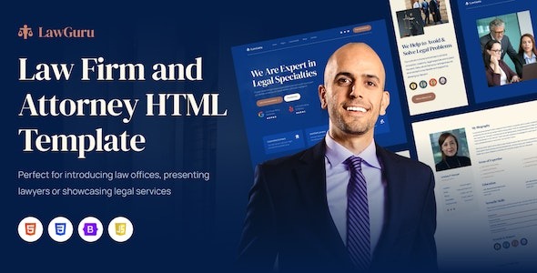 LawGuru – Law Firm and Attorney Html Template – 47173878