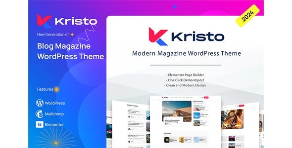 Kristo – Modern Magazine WordPress Theme – 38022182