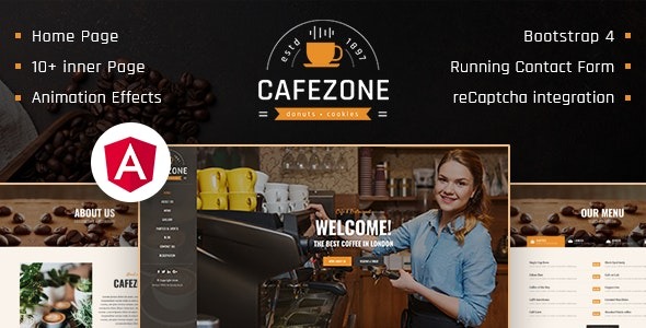 CafeZone: Coffee Shop Restaurant Angular Template – 26895679
