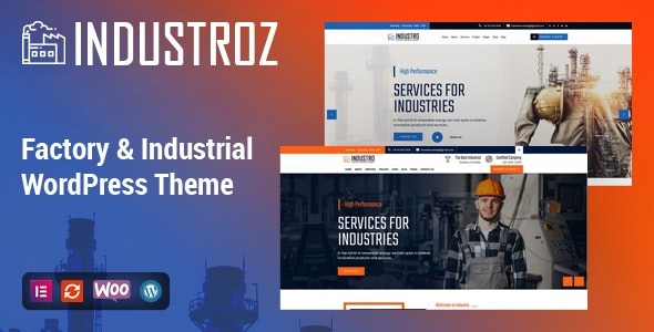 Industroz – Factory & Industrial WordPress Theme – 26565345