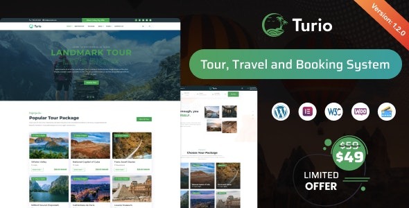 Turio – Tour and Travel WordPress Theme Tourism Agency – 36671015