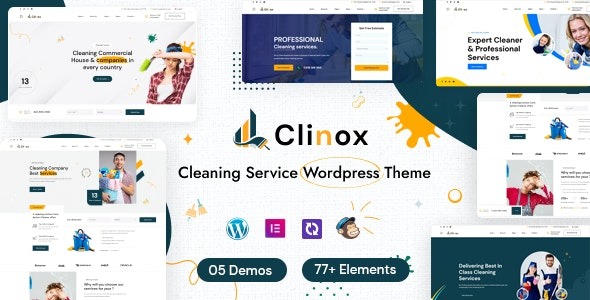 Clinox – Cleaning Services WordPress Theme – 39591760