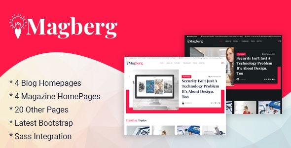 Magberg – Blog & Magazine HTML Template – 32635163