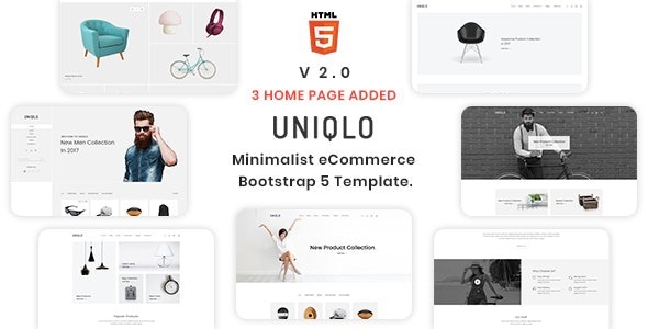 Uniqlo – Minimal HTML Template – 20465449