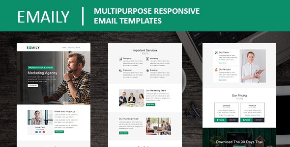 Emaily – Multipurpose Responsive Email Template With Online StampReady Builder Access – 23267743