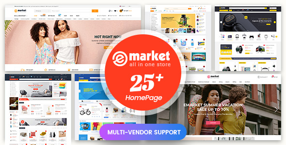 eMarket – Multi-purpose MarketPlace OpenCart 3 Theme (25+ Homepages & Mobile Layouts Included) – 20843842
