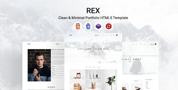Rex – Clean & Minimal Portfolio HTML5 Template – 25023918
