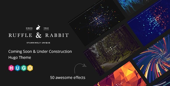 Rabbit – Coming Soon & Under Construction Hugo Theme – 41592104