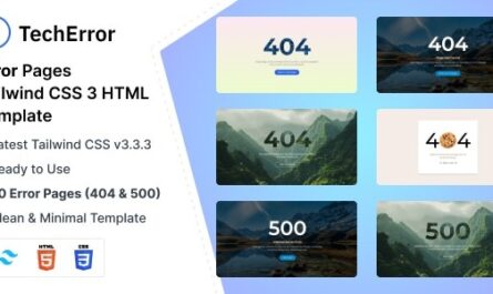 Error Page HTML Template