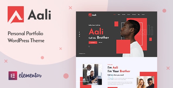 Aali - Personal Portfolio WordPress Theme - 36702691