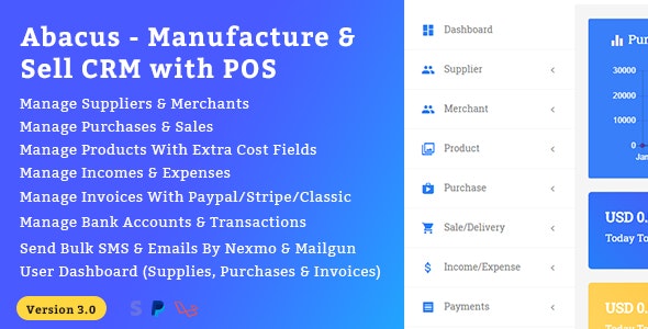 Abacus – Manufacture & Sale CRM with POS – 21551447
