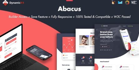 Abacus - Responsive Email + Online Template Builder - 28583476