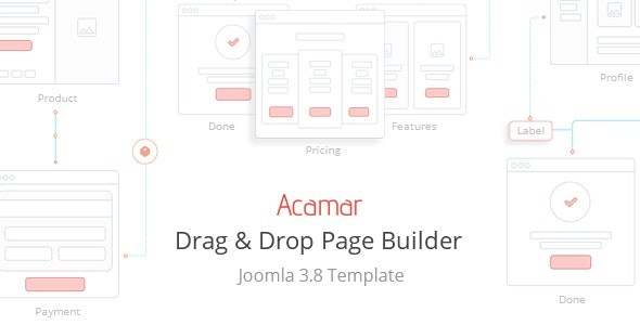 Acamar — Tiled Layout and Clean Design Responsive Joomla Template – 20662044