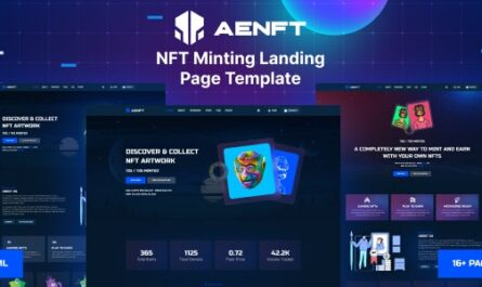 Aenft - NFT Minting or Collection Landing Page HTML Template - 39869044