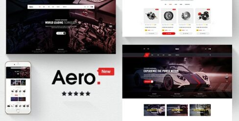 Aero – Car Accessories Responsive Magento Theme – 20370369