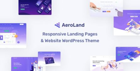 AeroLand - App Landing Software Website WordPress Theme - 23314522