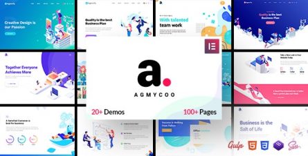 Agmycoo - Isometric Startup Creative Digital Agency WordPress Theme - 23103620