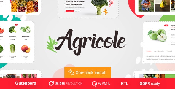 Agricole - Organic Food & Agriculture WordPress Theme - 22728085